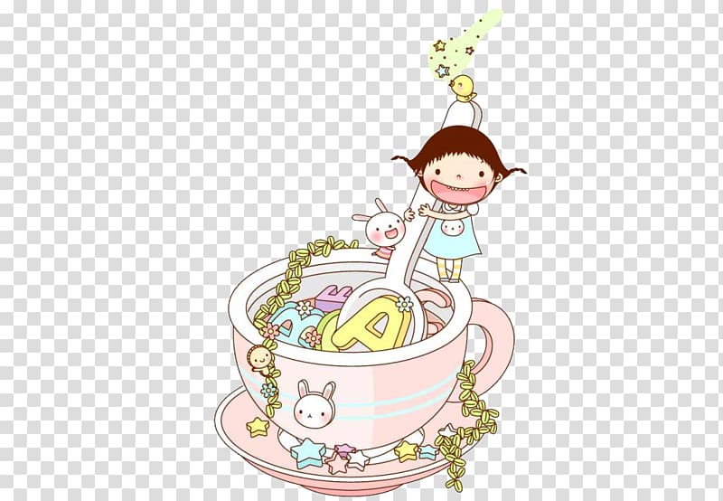 Cartoon Illustration, child transparent background PNG clipart