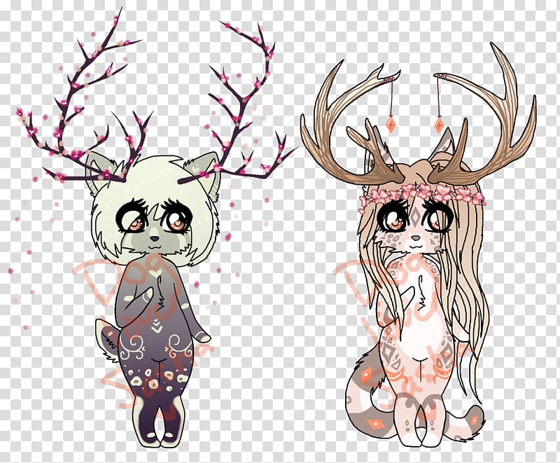 Reindeer Antler Chibi Horn, deer horns transparent background PNG clipart