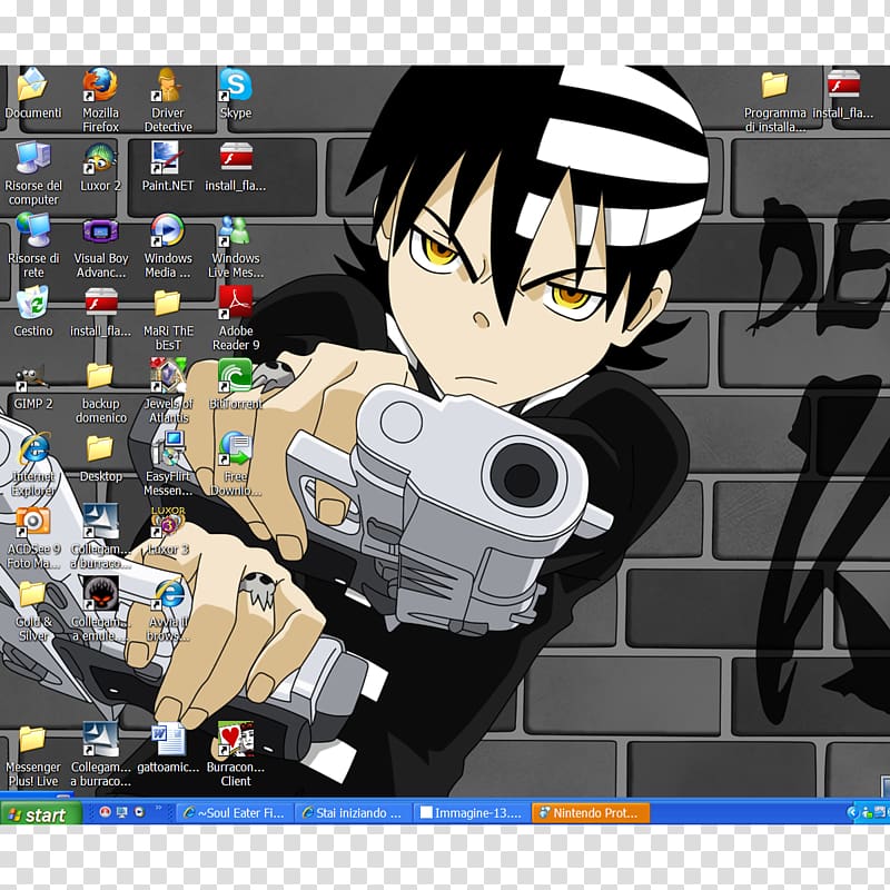 Death the Kid Soul Eater Evans Maka Albarn Black Star, soul eater transparent background PNG clipart