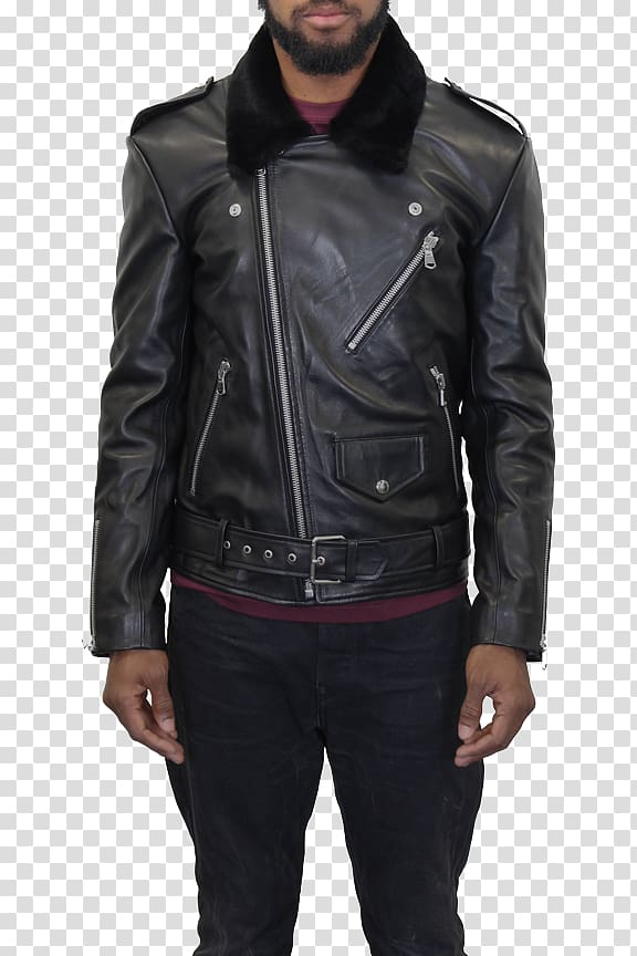 Leather jacket Flight jacket Fur Clothing, Leather Hoodie transparent background PNG clipart