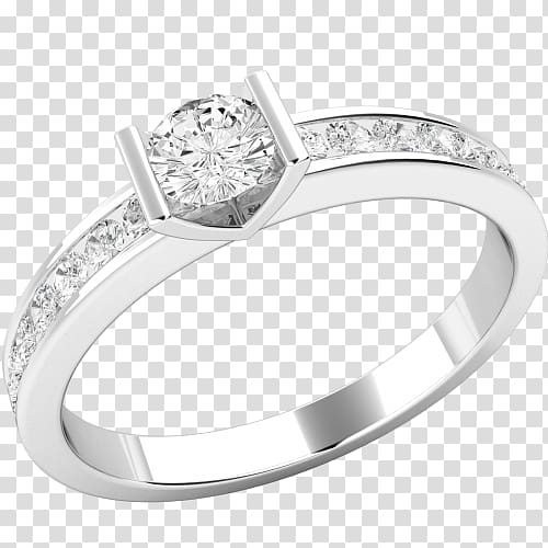 Diamond Wedding ring Princess cut Engagement ring, diamond transparent background PNG clipart