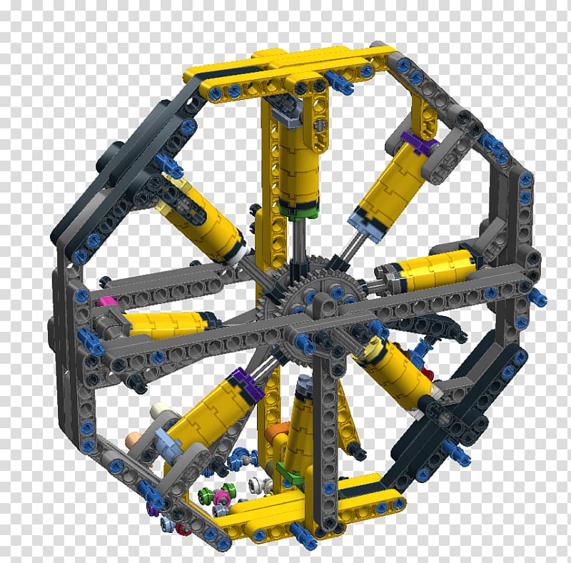 Lego Technic Lego pneumatics Radial engine LEGO Digital Designer, radial transparent background PNG clipart