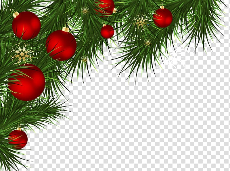 Santa Claus Christmas decoration , fir-tree transparent background PNG clipart