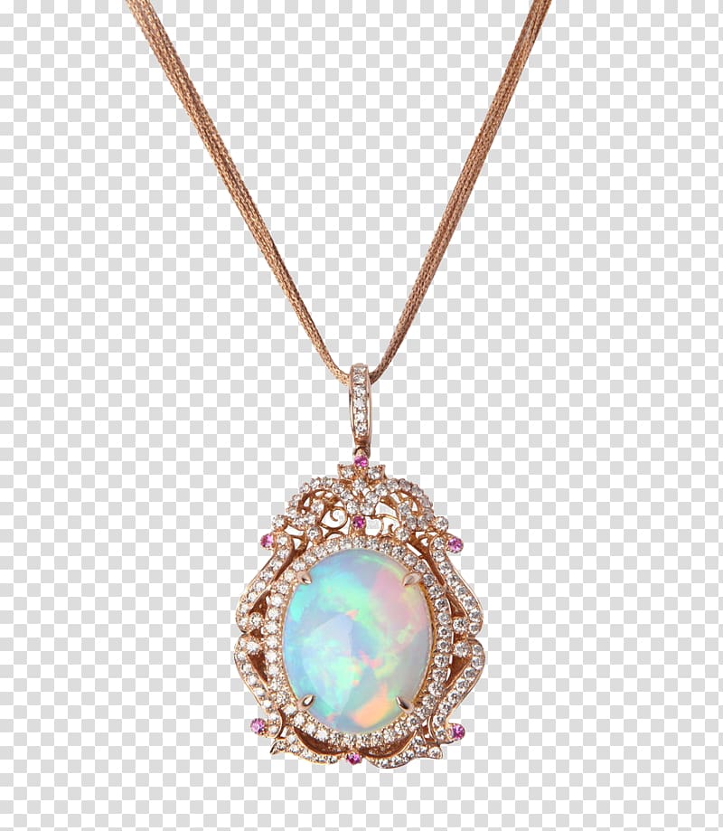 Necklace Diamond Sapphire Jewellery, Retro necklace transparent background PNG clipart