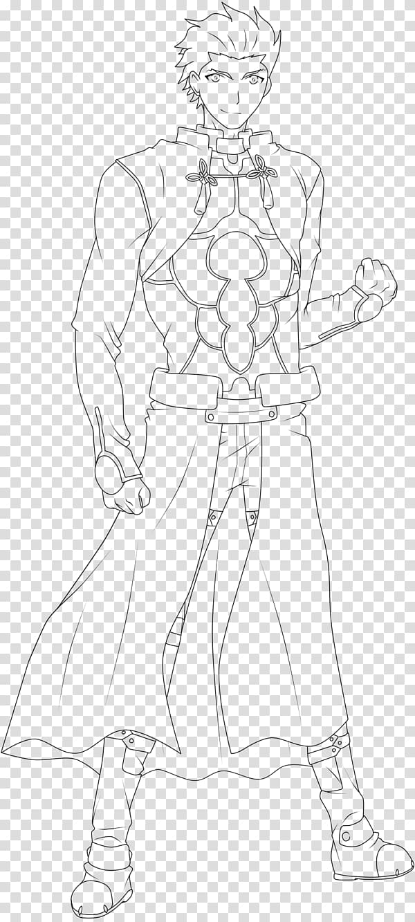 Drawing Cartoon Line art Inker Sketch, archer anime transparent background PNG clipart