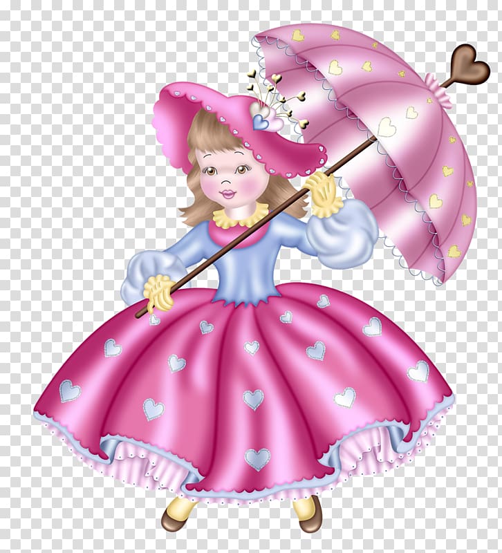 Umbrella Race queen , Hand-painted purple fantasy girl transparent background PNG clipart