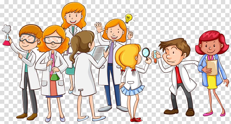 doctors portrait s, Scientist Science Illustration, Cartoon scientist Doctor transparent background PNG clipart