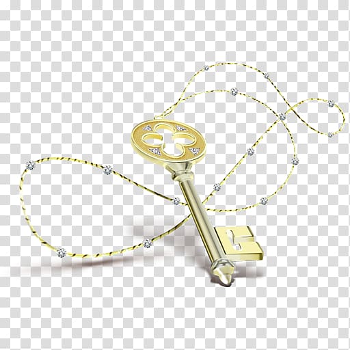 Silver Icon, Key Necklace transparent background PNG clipart
