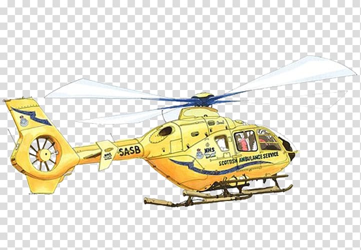 Helicopter rotor Airplane Radio-controlled helicopter Aircraft, Yellow helicopter transparent background PNG clipart