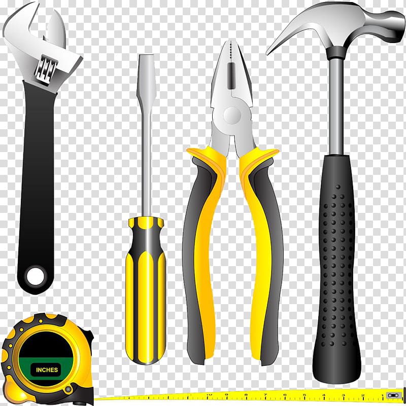 Hand tool Screwdriver Wrench, Wrench screwdriver pliers hammer Michi transparent background PNG clipart