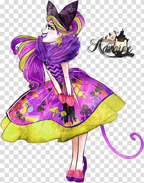 Ever After High Fan art Monster High Queen of Hearts Doll, doll transparent background PNG clipart