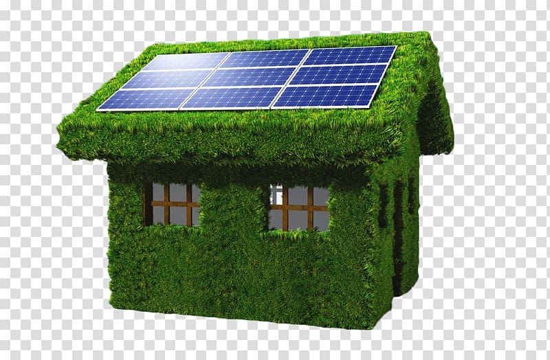 Solar panel Solar energy Solar power voltaic system voltaics, Green house transparent background PNG clipart