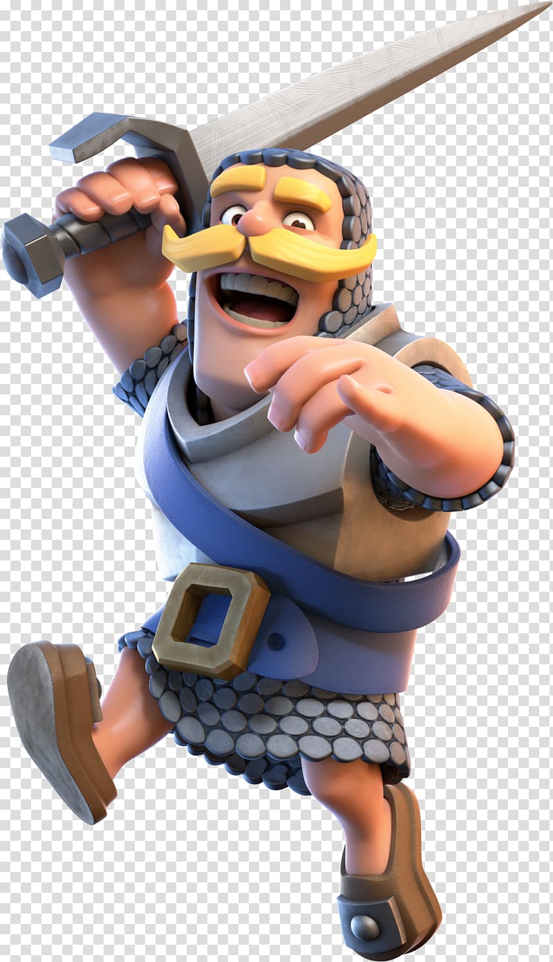 Clash of Clans Barbarian holding sword , Clash Royale Clash of Clans Goblin Knight Challenge, clash royal transparent background PNG clipart