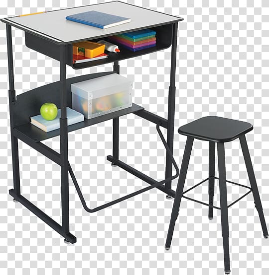 Standing desk Sit-stand desk Table, students lie asleep on the desks transparent background PNG clipart