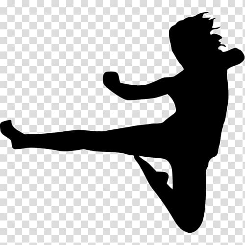 Flying kick Martial arts Karate Muay Thai, karate transparent background PNG clipart