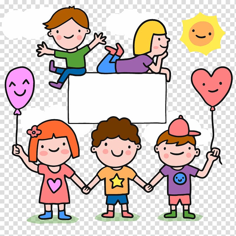 Children\'s Day Poster Gift Drawing, child Borders transparent background PNG clipart