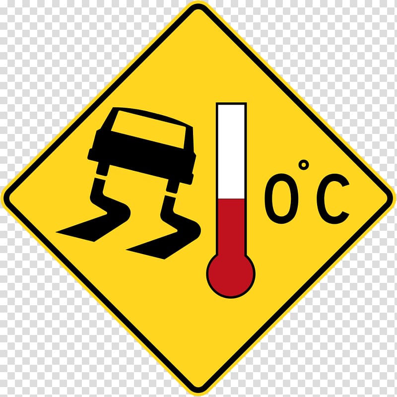 Road Traffic sign Symbol Black ice, road transparent background PNG clipart