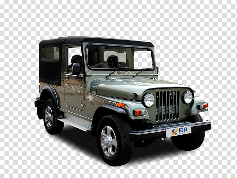 Jeep Wrangler Car Mahindra Thar CRDe Jeep CJ, car transparent background PNG clipart