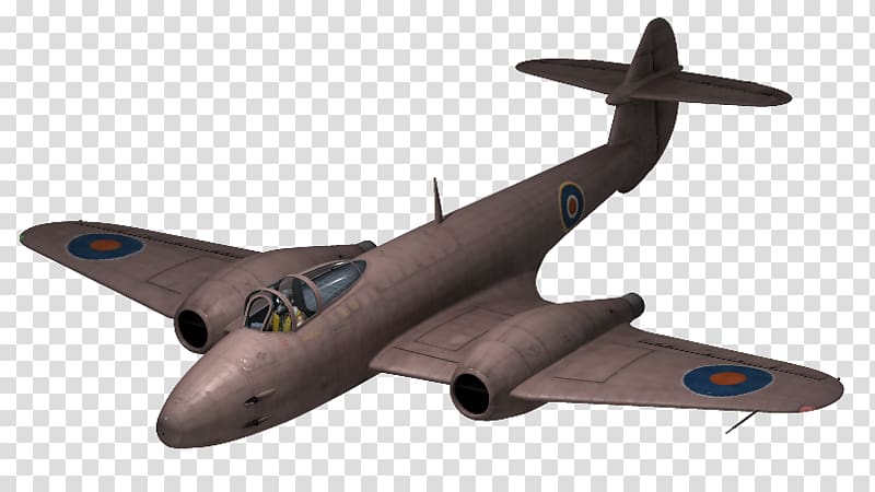 Fighter aircraft Airplane Gloster Meteor Bomber, airplane transparent background PNG clipart