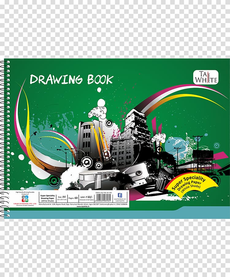 Activity book Drawing Taj White Online book, spiral wire notebook transparent background PNG clipart