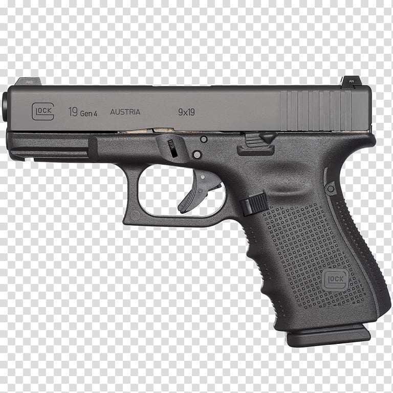 Glock Ges.m.b.H. GLOCK 19 Semi-automatic pistol Glock 34, Handgun transparent background PNG clipart
