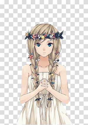 Pose, female anime character transparent background PNG clipart