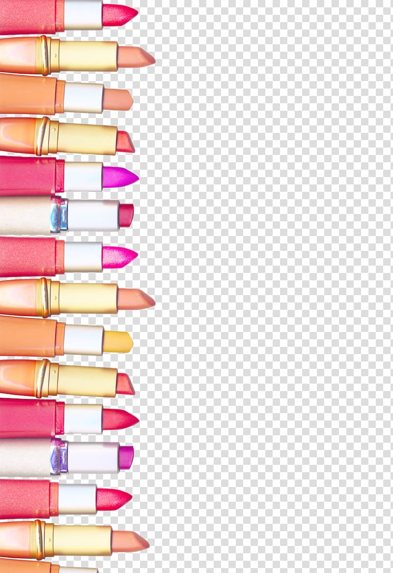 assorted color markers lined-up, Chanel Lipstick Cosmetics, A variety of lipstick transparent background PNG clipart