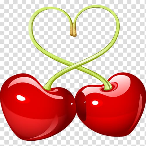Sweet Cherry Love Hearts Maraschino cherry, cherry transparent background PNG clipart