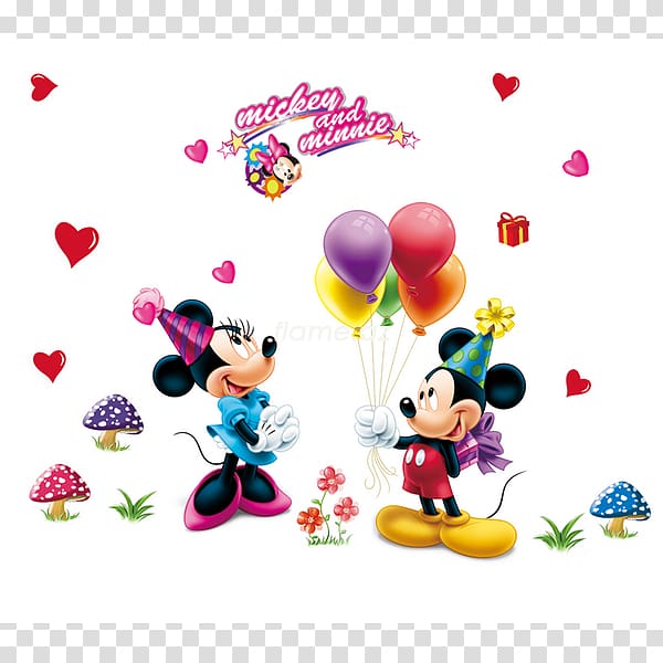 Mickey Mouse Minnie Mouse Wall decal Sticker Decorative arts, минни маус transparent background PNG clipart