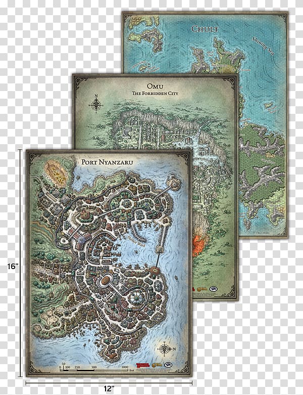 Dungeons & Dragons Tomb of Annihilation Set The Jungles of Chult Role-playing game, map transparent background PNG clipart