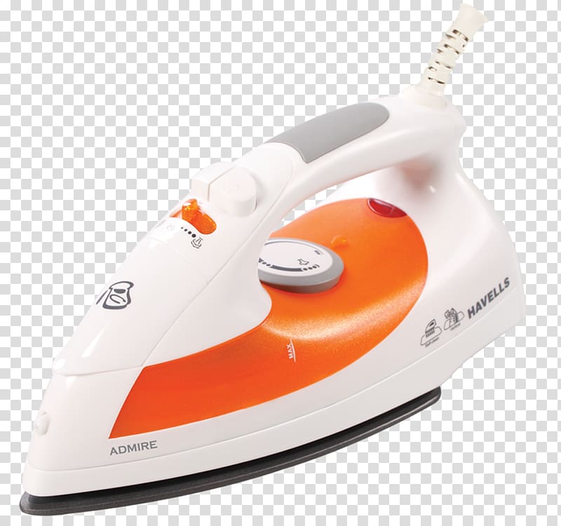 Havells Clothes iron Home appliance Steam Electricity, steam iron transparent background PNG clipart