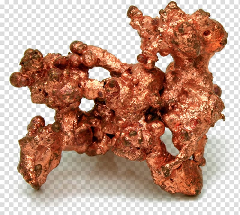 Native copper Metal Chemical element Group 11 element, symbol transparent background PNG clipart