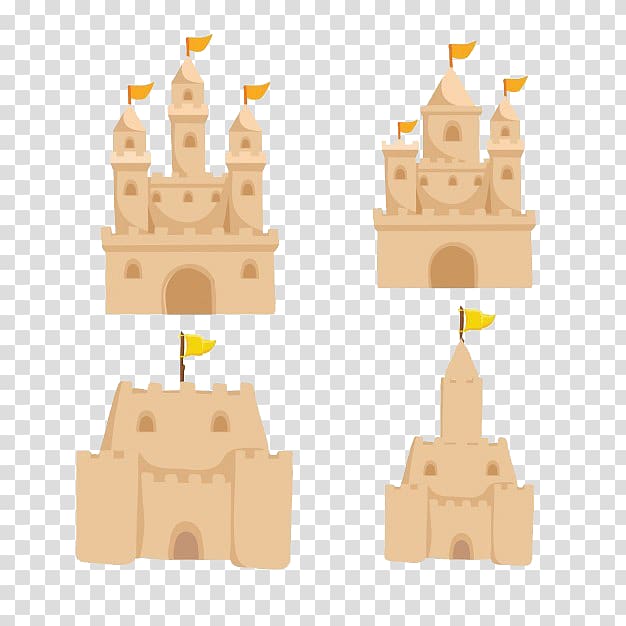 Castle Sand art and play, Sand Castle Set transparent background PNG clipart