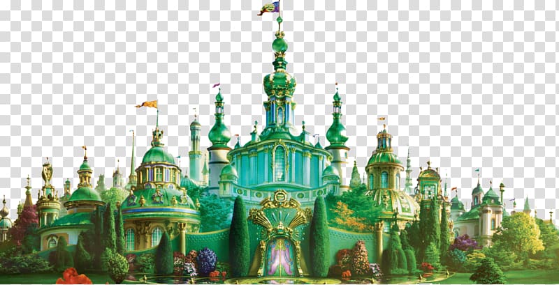 green castle illustration, The Wizard The Wonderful Wizard of Oz The Emerald City of Oz Dorothy Gale Good Witch of the North, wizard of oz transparent background PNG clipart