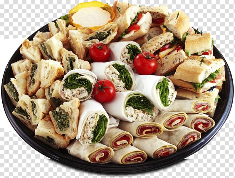 Hors d'oeuvre Canapé Take-out Submarine sandwich Bob's Pizza and Subs, salad transparent background PNG clipart