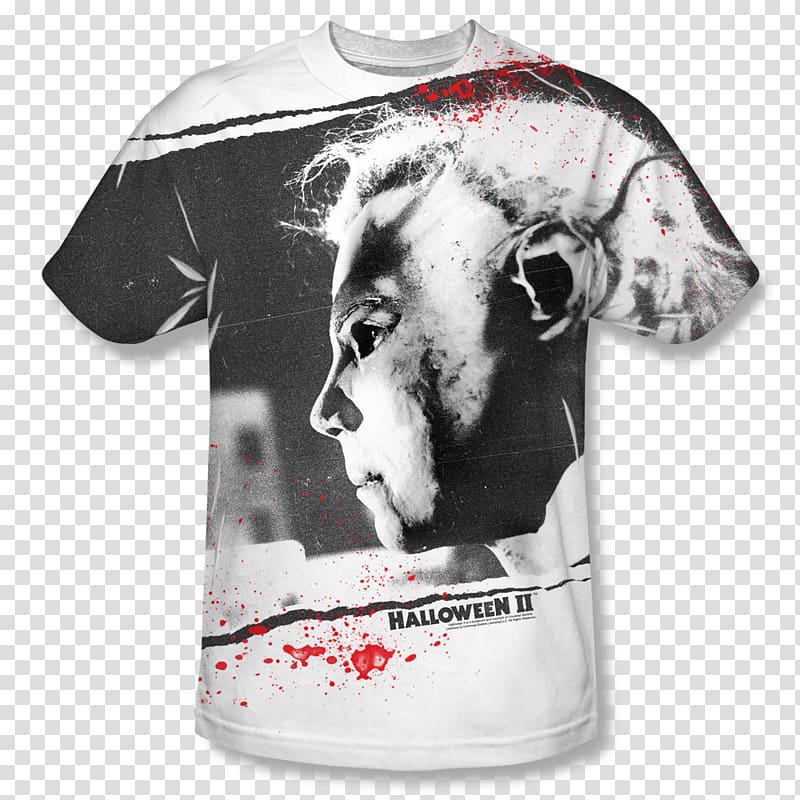 T-shirt Michael Myers Samuel Loomis Halloween film series, T-shirt transparent background PNG clipart