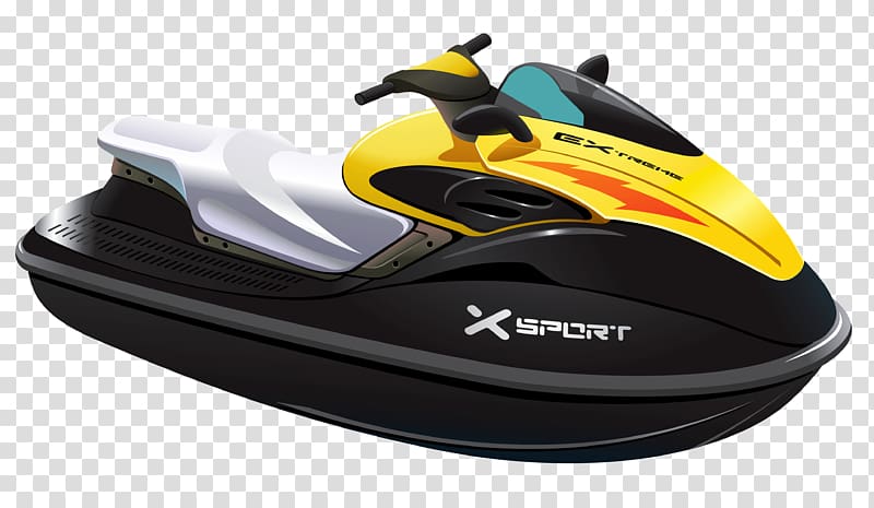 yellow and black Sport personal watercraft, Jet Ski , Jet Ski transparent background PNG clipart