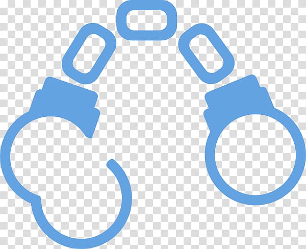 Handcuffs Computer Icons , blue geometry transparent background PNG clipart