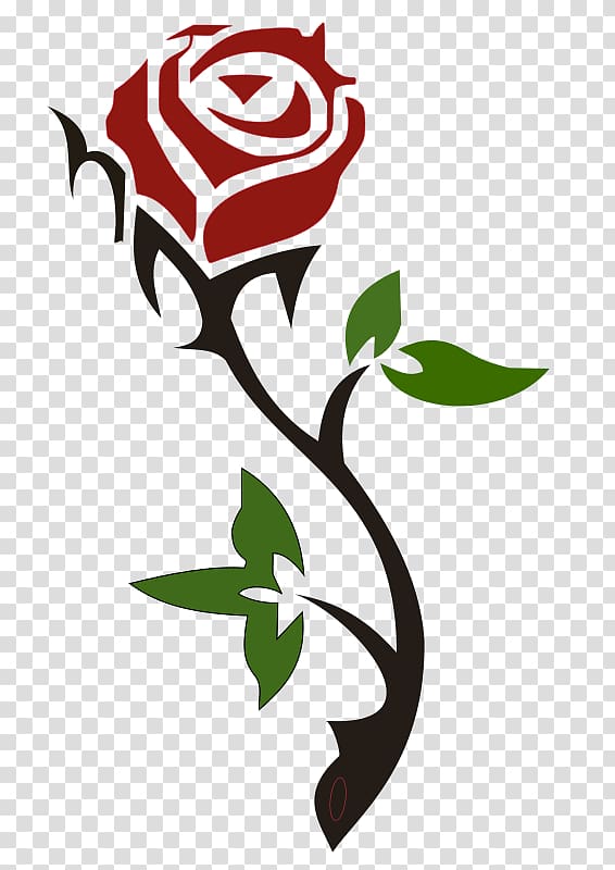 Rose Silhouette , simple transparent background PNG clipart