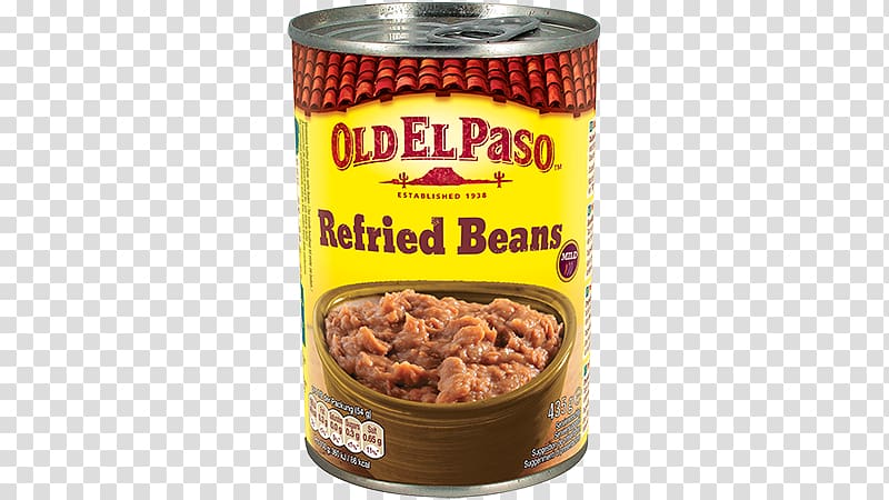 Vegetarian cuisine Refried beans Common Bean Food Old El Paso, Swiss Cuisine transparent background PNG clipart