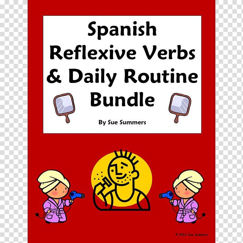 Reflexive verb Vocabulary Spanish verbs Word, Word transparent background PNG clipart
