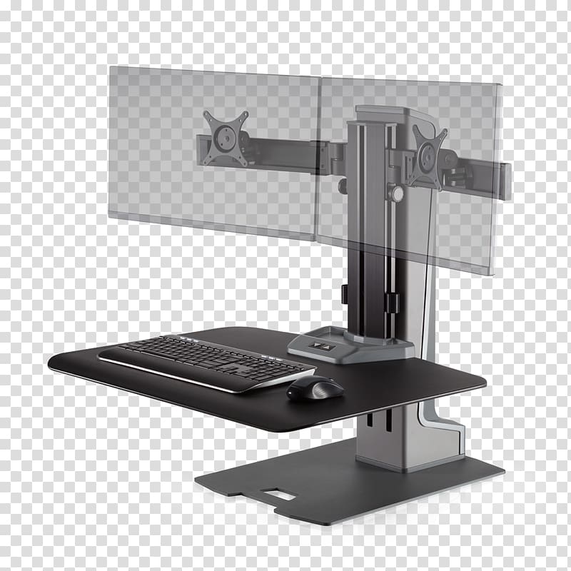 Sit-stand desk Standing desk Workstation Monitor mount, others transparent background PNG clipart