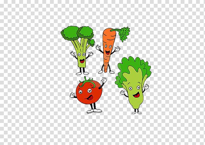 Health food Healthy diet Cartoon , Cartoon vegetables transparent background PNG clipart