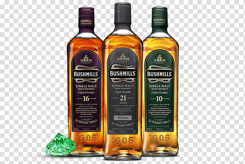 Old Bushmills Distillery Irish whiskey Single malt whisky, others transparent background PNG clipart