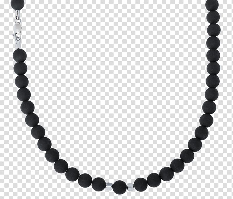 Necklace Charms & Pendants Bracelet Onyx Bead, silver necklace transparent background PNG clipart