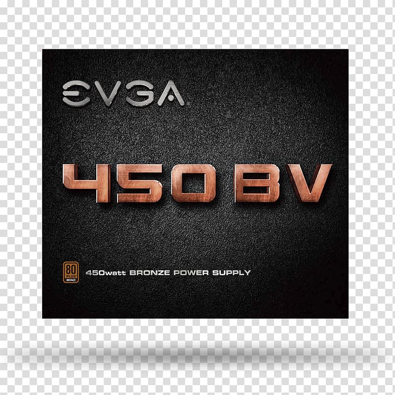 Power supply unit EVGA Corporation Power Converters 80 Plus Brand, 1 year warranty transparent background PNG clipart