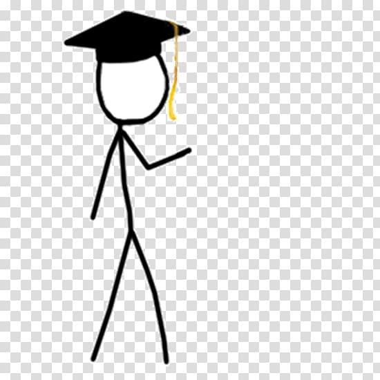 Stick figure Graduation ceremony Drawing , Stick Person transparent background PNG clipart