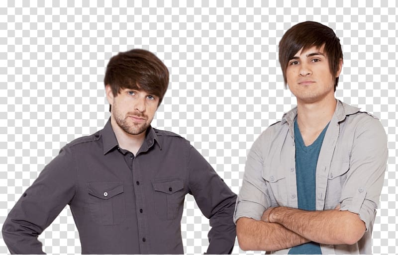 two men's wearing dress shirts, Smosh Movie transparent background PNG clipart