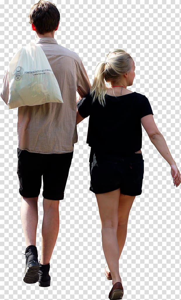 man and woman holds each other while walking, Drawing Architecture , business people transparent background PNG clipart