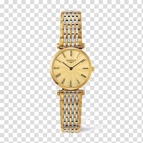 Longines Watch Quartz clock Jewellery Gold, Longines Ka Lan Series Ladies watch transparent background PNG clipart